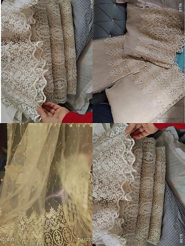 советская скатерть: Məhsul: pərdə 3 metirdi eni uzunluğu 290 ölçü təzə tikilib hazır 4 — 2