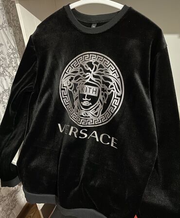 топик и майка: Мужская толстовка, M (EU 38), Versace, Б/у, цвет - Черный, Платная доставка