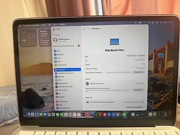 Ноутбуки Apple (MacBook): MacBook Neo, 13 дюймов. 2026 год новый Характеристики по фото: - — 1