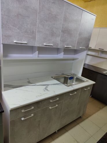 Кухонные гарнитуры: Кухонный гарнитур, Новый, цвет - Белый, ДСП, Бесплатная доставка — 16