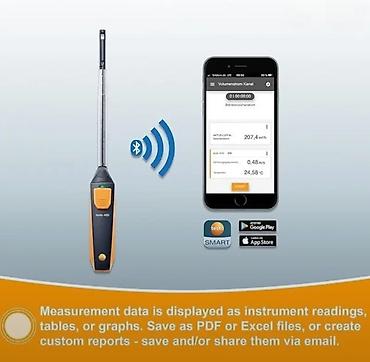 lobzik nədir: Termoanemometr Model: TESTO 405i Havalandırma, isitmə və kondisioner — 5