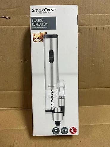 Ostala kuhinjska oprema: SilverCrest Electric Corkscrew – set za otvaranje i posluživanje vina — 1