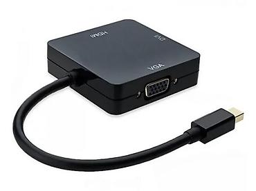 Druga oprema za računare i laptopove: Mini DisplayPort na HDMI/DVI/VGA 3-u-1 adapter Opis: - Ulaz: Mini — 2
