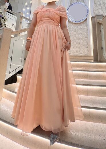 розовое платья: Вечернее платье, Длинная модель, Шифон, Без рукавов, M (EU 38), L (EU 40)