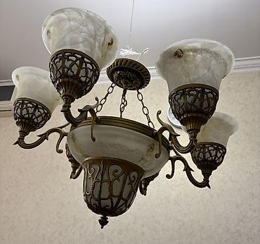 İşıqlandırma: Çılçıraq, 6 lampa, Metal — 4