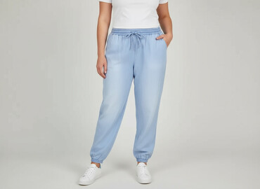 Women's Pants: Gina, Spodnie materiałowe damskie, rozmiar XL