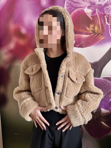 Пуховики и зимние куртки: Пуховик, Короткая модель, С капюшоном, S — 12