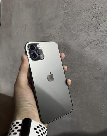 айфон 7 сокулук: IPhone 12 Pro, Колдонулган, 128 ГБ, Matte Silver, Коргоочу айнек, 76 %