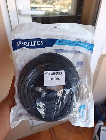 MORELECS VGA M/M kabel – 10 metr - Növ: VGA kişi–kişi (M/M) bağlantı