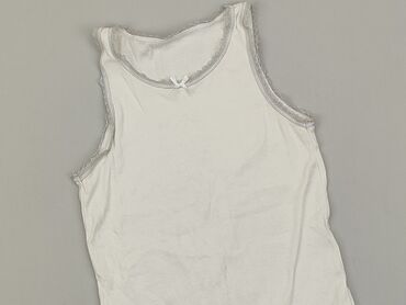 biała podkoszulka: Podkoszulka, 9 lat, 128-134 cm, stan - Zadowalający