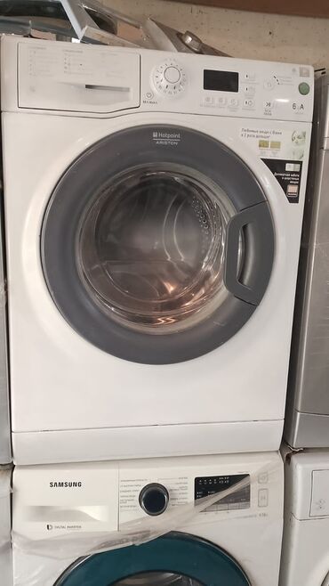 бу стиральные машины: Paltaryuyan maşın Hotpoint Ariston, 6 kq, Avtomat, Qurutmasız, Kredit yoxdur
