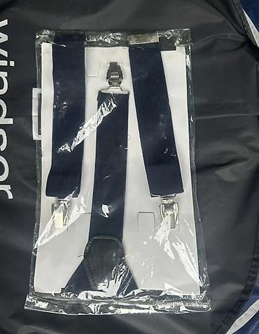 qayiş: Kişi üçün tünd göy asqı (suspender) - Rəng: tünd göy - Model — 2