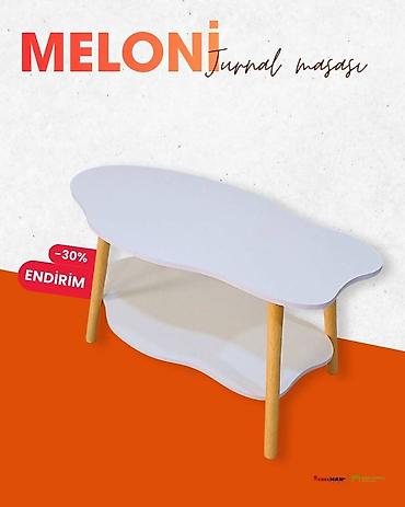 mebelman: Jurnal masası, Yeni, Açılmayan, Laminat, Oval masa — 8