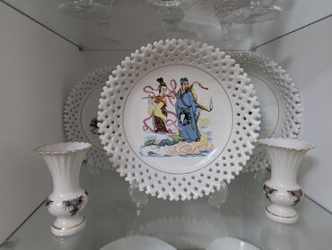 Çaydanlar və qəhvədanlar: Boşqablar, 1 əd, rəng - Ağ, Farfor