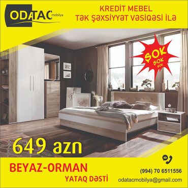 metbex mebeli sifarisi: İkinəfərlik çarpayı, Dolab, 2 tumba, Termo, Rusiya, Yeni