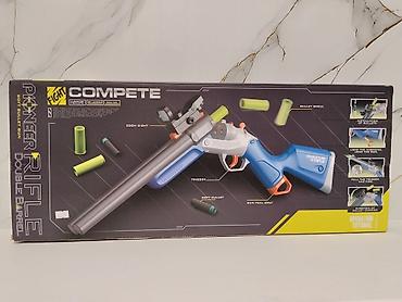 детская винтовка: Игрушечная двуствольная винтовка Pioneer Rifle (Soft Bullet Gun) - — 2