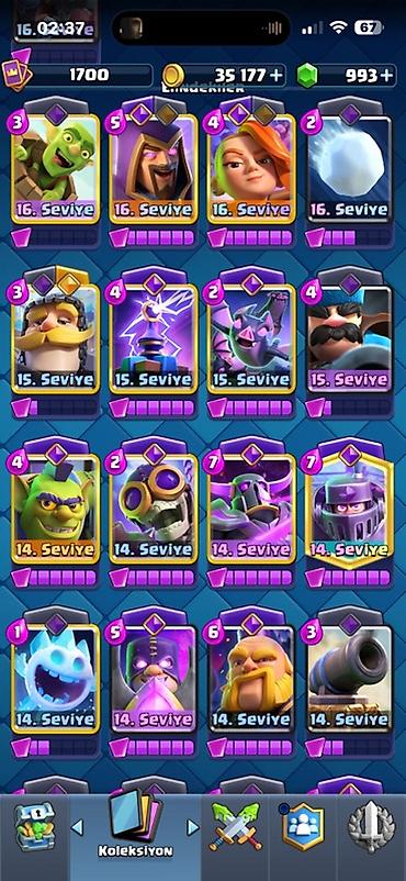 İncəsənət və kolleksiyalar: Clash Royale (8 il) + Clash of Clans(10il) hesabı (ikisi bir maildir — 7
