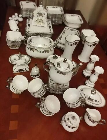Çay dəstləri və servizlər: Çay dəsti, rəng - Ağ, Farfor, 12 nəfərlik — 8