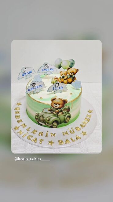 Tortlar: Məhsul: Fərdi dizayn tortlar Təsvir: - Müxtəlif mövzulu və zərif — 7