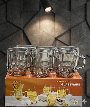 стеклянные кружки: Набор стеклянных кружек High-Quality Glassware — 6 штук. - Материал — 1