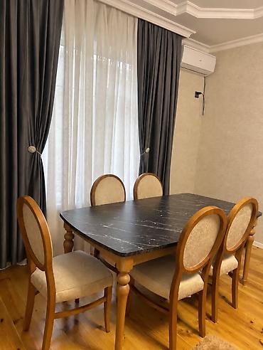 Qonaq otağı üçün, İşlənmiş, Kvadrat masa, 6 stul