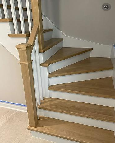 Pilləkən məhəccərləri: Taxta pilləkən – dizayn və quraşdırma Məhsul/təsvir: - İkiqat rəngli — 7