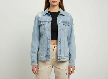 lidl kurtka damska esmara: Cropp, Women`s jeans jacket, size S