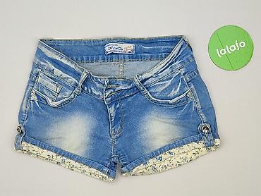 biale flared jeans: Wave, Szorty damskie, rozmiar M — 2