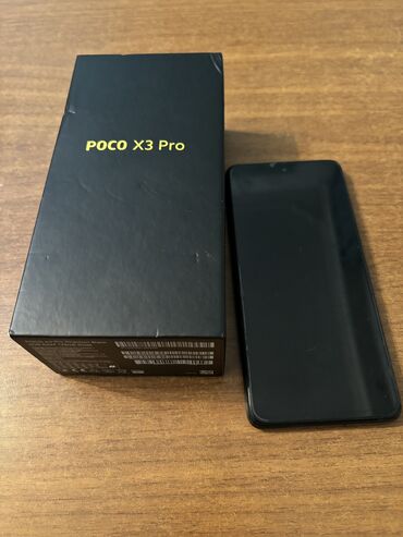 pubg s2: Poco X3 Pro, 128 GB, rəng - Göy, Sensor, Simsiz şarj, Face ID