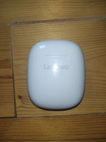 çay evi avadanlıq: Lenovo markalı simsiz qulaqlıqlar üçün ağ rəngli zərif şarj qutusu