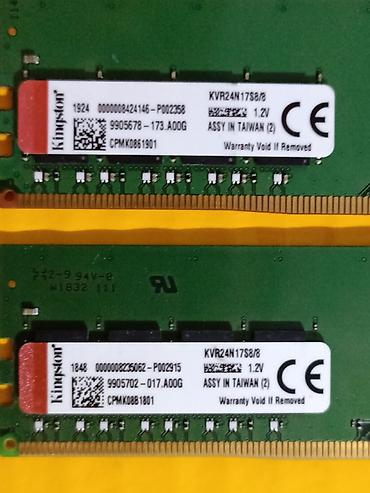 Оперативная память (RAM) для ПК: Оперативная память (RAM) для ПК, Б/у, Kingston, 16 ГБ, DDR4, 2400 МГц — 4