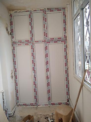 пластиковые трубы: Sifarişlə plastik şkaflar, rəflərdə də tikirik. Balkon, blok, açıq — 4