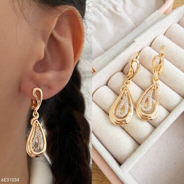 Bijuteriya dəstləri: Qızıl rəngli bijuteriya dəstləri 1) Qırmızı daşlı “marquise” forması — 10