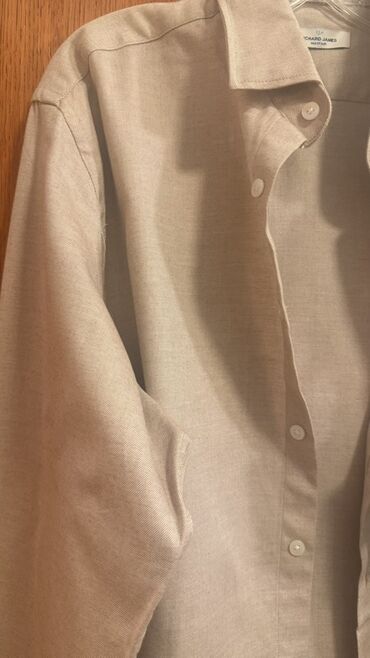 Košulje: Košulja Na duge rukave, XL, bоја - Bež, Pamuk — 13