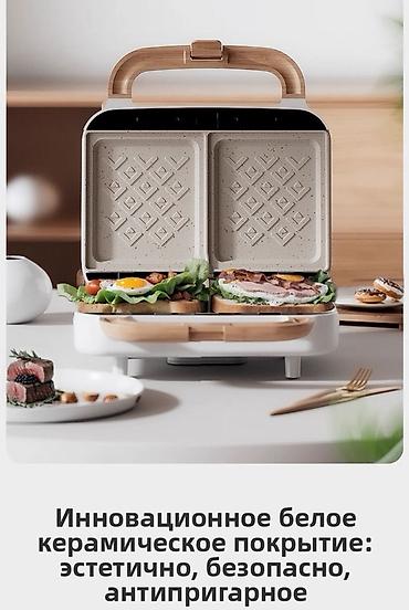 Электрогрили: Многофункциональная вафельница,сэндвичница Mollyestelle с тремя — 4