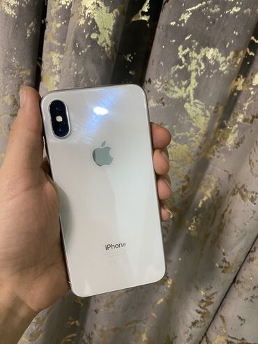 iphone x qiriq: IPhone X, 64 GB, Ağ