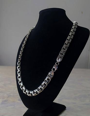 Серебряные цепочки: Серебряная цепь " Бисмарк" Вес 85 грамм Длина 60 см Ручная — 30