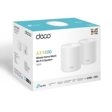 ont router: TP-Link - Deco X10 (2-pack) ( AX1500 Whole Home Mesh Wi-Fi 6 System)