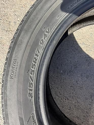 385 55: Шины 215 / 55 / R 17, Лето, Б/у, 1 шт, Легковые, Корея, Hankook — 10