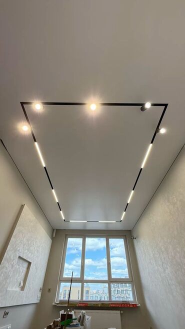 Натяжной потолок: Натяжной потолок Глянцевое, Матовое, 3D потолки Гарантия, Бесплатная консультация, Бесплатный замер — 14