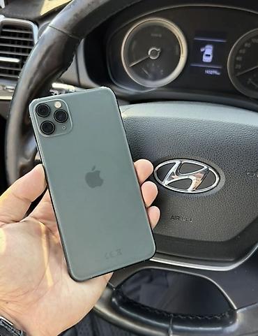 стеклы: IPhone 11 Pro, Б/у, 256 ГБ, Matte Midnight Green, Зарядное устройство, Защитное стекло, Кабель, 96 % — 1