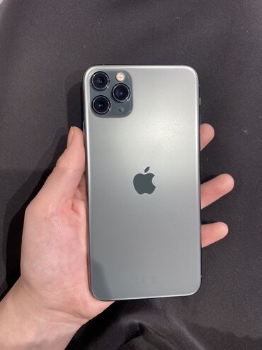 Apple iPhone: IPhone 11 Pro Max, Б/у, 256 ГБ, Alpine Green, Защитное стекло, Чехол, 78 %