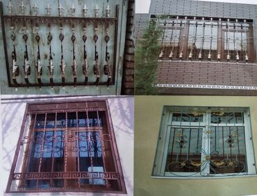 Другие строительные материалы: Металлические ворота с коваными элементами и навесом из поликарбоната — 29