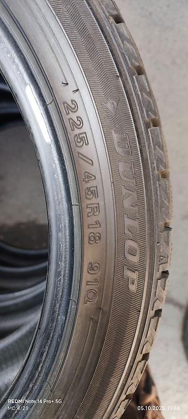 225 40 18 зима: Шины 225 / 45 / R 18, Зима, Б/у, Комплект, Легковые, Япония, Dunlop — 4