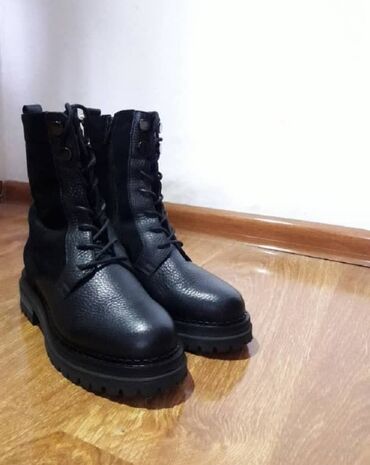 обувь женская зима: Сапоги, 35.5, цвет - Черный