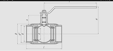 Другая сантехника: Кран шаровый соединение фланцевое, муфтовое, приварной размеры от Ду — 21