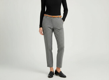 h m spodnie damskie: H&M, Material trousers for women, size L