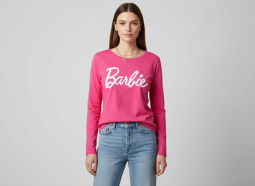 satynowa rozowa koszula: Barbie, Bluzka damska, rozmiar M