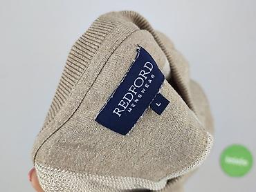 czerwony: Sweter dla mężczyzn, rozmiar L — 4