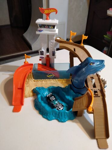 акула игрушка: Hot Wheеls Атака Акулы. Оригинал!!! Горка с бассейном. Веселая игра